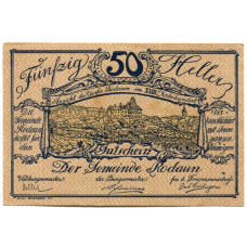 Банкнота 50 геллеров 1920 года Австрия — Родаун (нотгельд)