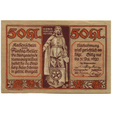 Банкнота 50 геллеров 1920 года Австрия — Раттенберг (нотгельд) (вид 2)