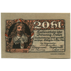 Банкнота 20 геллеров 1920 года Австрия — Раттенберг (нотгельд) (вид 2)