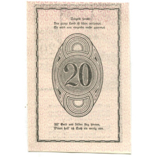 Банкнота 20 геллеров 1920 года Австрия — Растенфельд (нотгельд) (вид 2)