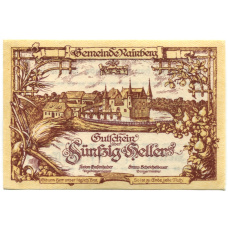 Банкнота 50 геллеров 1920 года Австрия — Райнсберг (нотгельд)