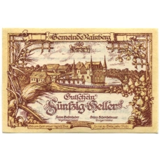 Банкнота 50 геллеров 1920 года Австрия — Райнсберг (нотгельд)