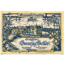 Банкнота 20 геллеров 1920 года Австрия — Райнсберг (нотгельд)