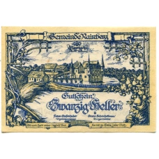 Банкнота 20 геллеров 1920 года Австрия — Райнсберг (нотгельд)