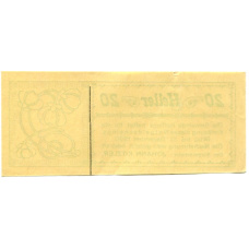 Банкнота 20 геллеров 1920 года Австрия — Раффингс (нотгельд) (вид 2)