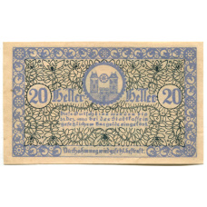 Банкнота 20 геллеров 1920 года Австрия — Радштадт (нотгельд) (вид 2)