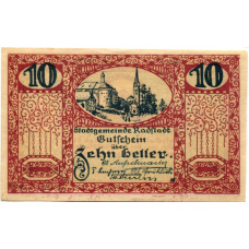 Банкнота 10 геллеров 1920 года Австрия — Радштадт (нотгельд)