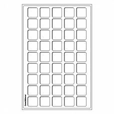 Планшет для 45 монет диаметром 31 мм (упаковка 2 штуки) Синий LEUCHTTURM 317701 (аверс)