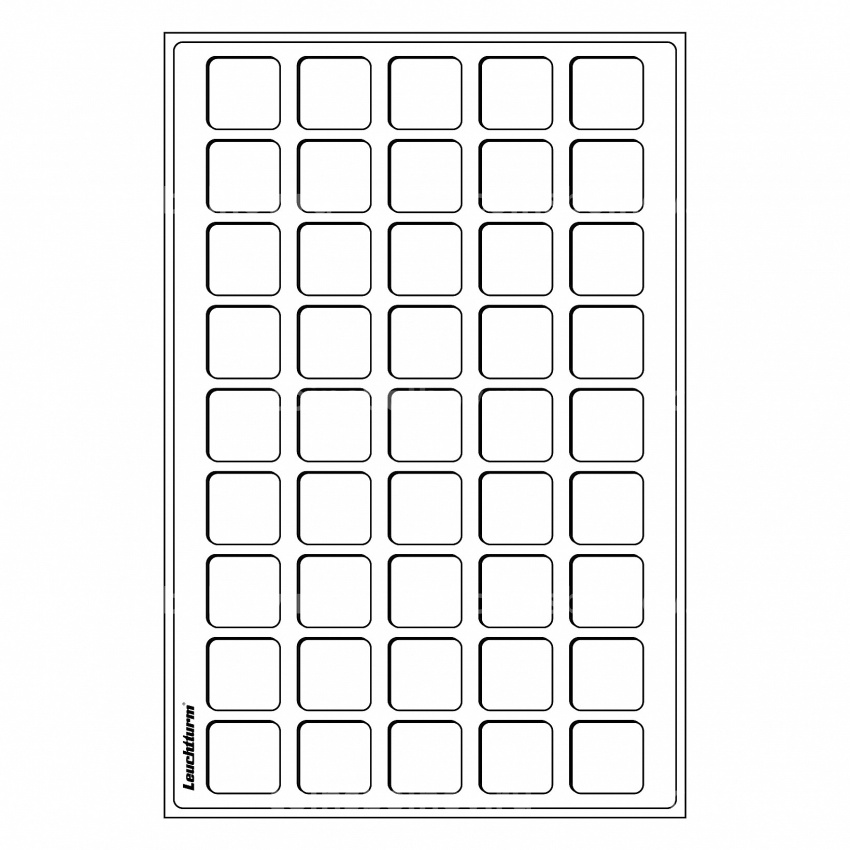 Планшет для 45 монет диаметром 31 мм (упаковка 2 штуки) Синий LEUCHTTURM 317701