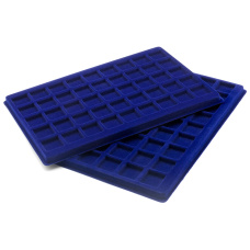 Планшет для 45 монет диаметром 31 мм (упаковка 2 штуки) Синий LEUCHTTURM 317701 (реверс)