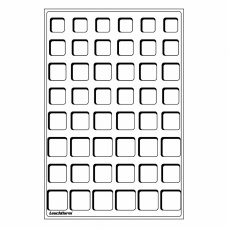 Планшет на 48 ячеек для 6 евронаборов (упаковка 2 штуки) Синий LEUCHTTURM 309571 (аверс)