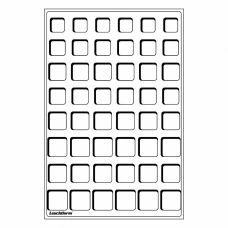 Планшет на 48 ячеек для 6 евронаборов (упаковка 2 штуки) Синий LEUCHTTURM 309571