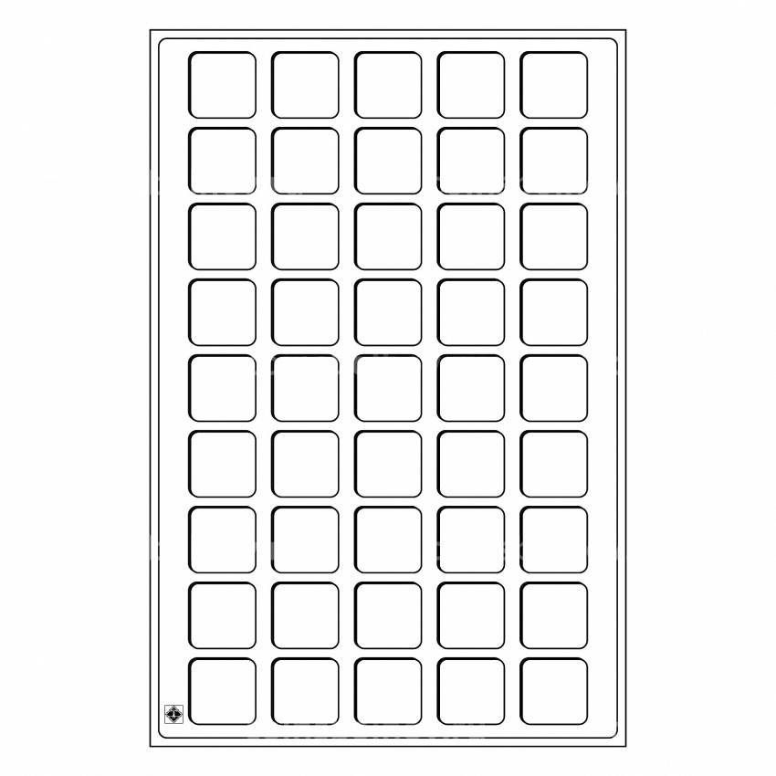 Планшет для 45 монет диаметром 31 мм (упаковка 2 штуки) Бордовый LEUCHTTURM 346588
