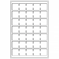 Планшет на 35 ячеек для монет в капсулах «QUADRUM MINI» размером 38х38 мм (упаковка 2 штуки) Синий LEUCHTTURM 360059