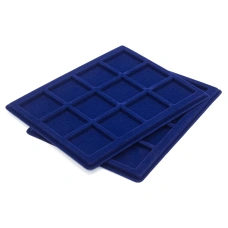 Планшет на 12 ячеек для монет диаметром 48 мм формат S (упаковка 2 штуки) Синий LEUCHTTURM 329178 (вид 2)