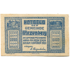 Банкнота 20 геллеров 1920 года Австрия — Питценберг (нотгельд)