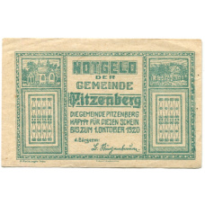 Банкнота 10 геллеров 1920 года Австрия — Питценберг (нотгельд)