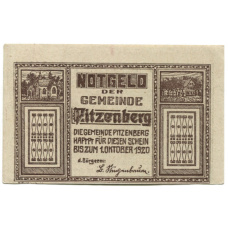 Банкнота 50 геллеров 1920 года Австрия — Питценберг (нотгельд)