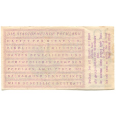 Банкнота 10 геллеров 1920 года Австрия — Пёхларн (нотгельд) (вид 2)