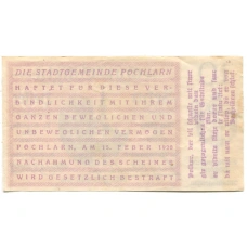 Банкнота 10 геллеров 1920 года Австрия — Пёхларн (нотгельд) (вид 2)