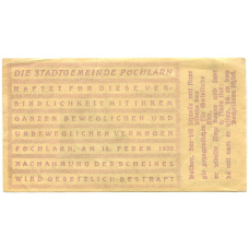Банкнота 30 геллеров 1920 года Австрия — Пёхларн (нотгельд) (вид 2)