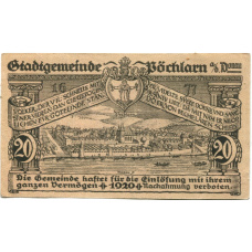 Банкнота 20 геллеров 1920 года Австрия — Пёхларн (нотгельд) (вид 2)