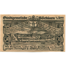 Банкнота 30 геллеров 1920 года Австрия — Пёхларн (нотгельд) (вид 2)