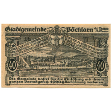 Банкнота 40 геллеров 1920 года Австрия — Пёхларн (нотгельд) (вид 2)