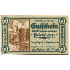 Банкнота 60 геллеров 1920 года Австрия — Пёхларн (нотгельд)