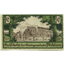 Банкнота 90 геллеров 1920 года Австрия — Пёхларн (нотгельд)