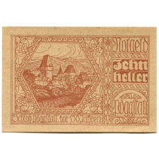 Банкнота 10 геллеров 1920 года Австрия — Пёггшталь (нотгельд)