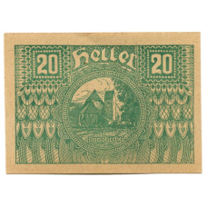 Банкнота 20 геллеров 1920 года Австрия — Пёггшталь (нотгельд)