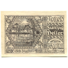 Банкнота 50 геллеров 1920 года Австрия — Пёггшталь (нотгельд)