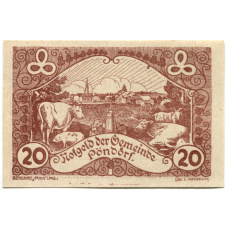 Банкнота 20 геллеров 1920 года Австрия — Пёндорф (нотгельд)