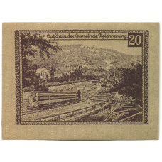 Банкнота 20 геллеров 1920 года Австрия — Рейхрейминг (нотгельд)