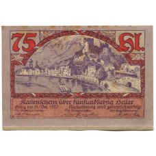 Банкнота 75 геллеров 1920 года Австрия — Раттенберг (нотгельд) (вид 2)