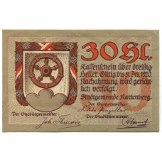 Банкнота 30 геллеров 1920 года Австрия — Раттенберг (нотгельд) (вид 2)