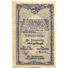 Банкнота 50 геллеров 1920 года Австрия — Сен-Пёлтен (нотгельд) (вид 2)