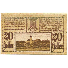 Банкнота 20 геллеров 1920 года Австрия  — Санкт-Петер-ин-дер-Ау (нотгельд) (аверс)