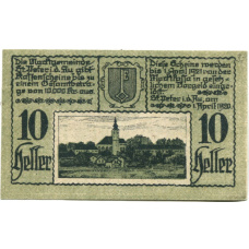 Банкнота 10 геллеров 1920 года Австрия  — Санкт-Петер-ин-дер-Ау (нотгельд)