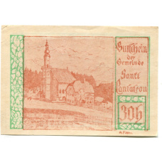 Банкнота 30 геллеров 1920 года Австрия — Санкт -Пёльтен (нотгельд) (аверс)