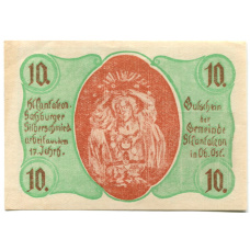 Банкнота 10 геллеров 1920 года Австрия — Санкт -Пёльтен (нотгельд) (аверс)