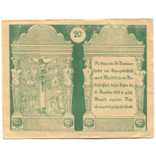 Банкнота 20 геллеров 1920 года Австрия — Санкт -Пёльтен (нотгельд) (аверс)