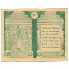 Банкнота 20 геллеров 1920 года Австрия — Санкт-Пёльтен (нотгельд)