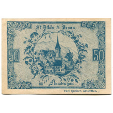 Банкнота 50 геллеров 1920 года Австрия — Санкт-Никола на Дунае (нотгельд) (вид 2)