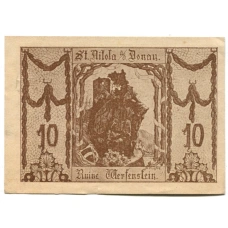 Банкнота 10 геллеров 1920 года Австрия — Санкт-Никола на Дунае (нотгельд) (вид 2)