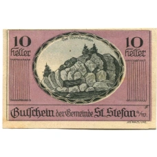 Банкнота 10 геллеров 1920 года Австрия — Санкт-Штефан в Вальде (нотгельд) (аверс)