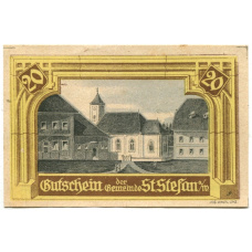 Банкнота 20 геллеров 1920 года Австрия — Санкт-Штефан в Вальде (нотгельд)