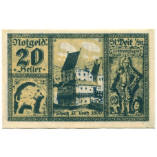 Банкнота 20 геллеров 1920 года Австрия — Санкт-Файт-им-Мюлькрайс (нотгельд)