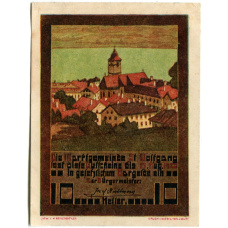 Банкнота 10 геллеров 1920 года Австрия — Санкт-Вольфганг-им-Зальцкаммергут (нотгельд)